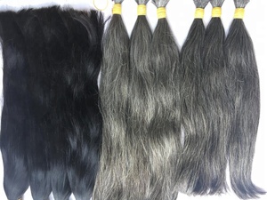 ผมแท้เรมี่สำหรับต่อผมมนุษย์สีเทาธรรมชาติ - Product Image 5