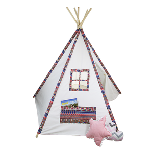 Indoor Outdoor Cotton Canvas <b>Teepee</b> Indian <b>Tents</b> Play House for <b>Kids</b> - Product Image 4