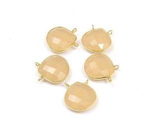 Connecteurs de lunette faits à la main en argent sterling massif 925 avec pierre de lune pêche bijoux fournisseur en gros OEM ODM au prix de gros - Product Image 1