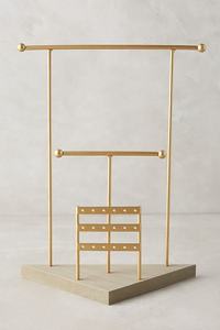 Antique Luxury Jewelry <b>Stand</b> Brass Iron Aluminium Wood-Polished Metal Luxury <b>Display</b> <b>Stand</b> <b>for</b> Store Retail Fashion Usage - Product Image 3