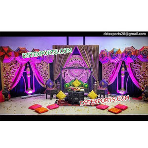 ใหม่มุสลิมเวทีแต่งงานตกแต่งปากีสถานเวทีแต่งงานร่มตกแต่งเวทีแต่งงาน - Product Image 1