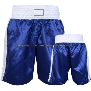 Pantalones cortos de poliéster para boxeo y kick Boxing, logo personalizado, 100% - Product Image 2