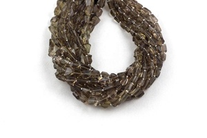 Buena calidad 1 hebra de cuarzo ahumado natural piedras preciosas facetadas pepitas forma cuentas al por mayor para la fabricación de joyas - Product Image 2