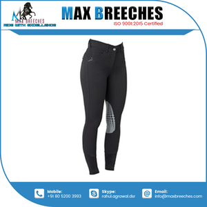 Pantalones de caballo personalizados de alta calidad con parche de rodilla de silicona para montar directamente desde la India - Product Image 4