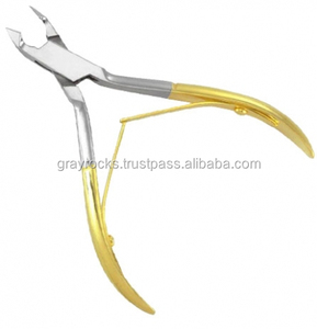 Pinza de cutículas de acero inoxidable reutilizable de alta calidad Gray Rocks con color y logotipo personalizados para el cuidado personal del dedo del pie y el uso de los dedos - Product Image 1