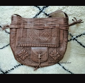 ฮิปปี้หนังแท้,โมร็อกโกนูนกระเป๋าสะพายไหล่,กระเป๋าผู้หญิง - Product Image 2