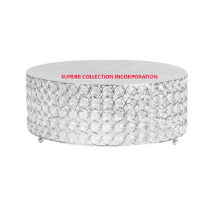 Soporte de pastel de boda de cristal plateado de Metal personalizado de alta calidad, herramientas de pastel de Venta caliente - Product Image 1