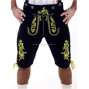 Unisexe léger grande taille hommes Lederhosen anti-rides brodé imprimé plis bouton à motifs séchage rapide respirant mi - Product Image 1