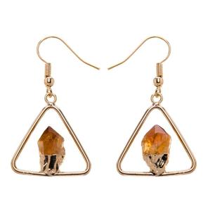 Boucle d'oreille ronde, triangulaire ou de cœur + points, 1 pièce - Product Image 3