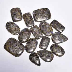 Forma de mezcla de piedras preciosas sueltas de tanzanita de cobre semipreciosa en todos los tamaños, joyería de piedras preciosas de tanzanita de cobre caído curativo para hacer