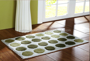 พรมขนปุยนุ่มสไตล์ทันสมัยทำจากผ้าฝ้ายไมโครไฟเบอร์ซักได้สำหรับบ้านห้องน้ำอ่างอาบน้ำ - Product Image 5