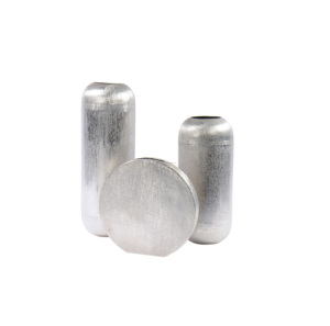 Florero dorado de aluminio de último diseño, florero pequeño de METAL para decoración de boda, maceta de METAL - Product Image 4