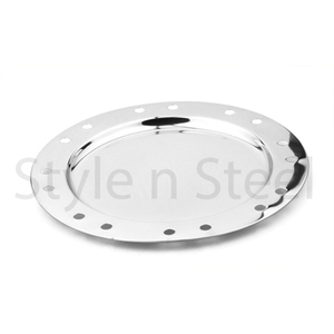 Placa de carga con diseño de árbol de Navidad, platos de acero inoxidable para servir comida de boda, venta al por mayor - Product Image 4