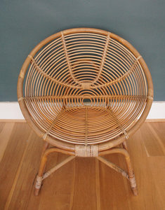Mid century 1960's Indonesia Rattan Chair - Product Image 6