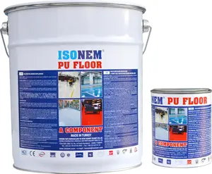 ISONEM PU FLOOR 2K-poliuretano a base di 2 parti rivestimento per pavimenti eccellente resistenza esterna, produttore dalla turchia