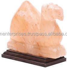 Sian Enterprises Eco-Friendly Hand Carved Camel-Shaped Natural <b>Rock</b> <b>Salt</b> <b>Lamp</b> with Box Feng Shui Animal Style - Product Image 5
