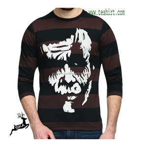 T-shirt à manches longues multicolore et imprimé pour femmes, 100% coton, de haute qualité, slim, design OEM/ODM, vente en gros - Product Image 2