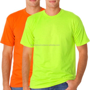 Camiseta reflectante de seguridad de poliéster 100% Hi Vis barata con bolsillo en el pecho - Product Image 4