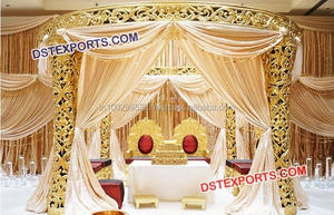 Grand Indian Wedding Decoration Mandap Indian Wedding Mandap Glamours Wedding Mandap Decorations - Product Image 2