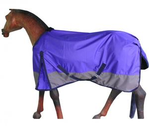 Couverture d'hiver pour cheval 600D Ripstop imperméable, col standard, rembourrage en coton 300gsm, couverture isolante avec doublure en nylon - Product Image 6