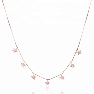 อินเทรนด์มินิมอลสร้อยคอออกแบบดาวตุรกีขายส่ง Handcrafted 925เครื่องประดับเงิน - Product Image 1