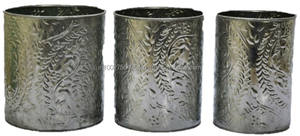 Maceta de Piso Galvanizada de Estilo Americano para Interiores y Exteriores, para Decoración del Hogar, Elegantes Macetas de Jardín, Macetas de Flores, Lámina GI - Product Image 2