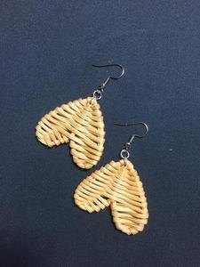 Handmade Rattan Earrings/ Rattan Craft <b>Jewelry</b>(Ms.Sandy 0084587176063) - Product Image 2