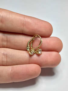 0.70 Carat Natural White Diamond Hoop <b>Earring</b> ,<b>Beautiful</b> Vintage Diamond <b>Earring</b> 14k Yellow Gold Diamond <b>Earrings</b> - Product Image 5