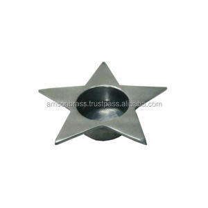 Hot Selling Silver Finishes Decorative Tealight <b>Candle</b> <b>Holder</b> for Christmas Antique Metal Aluminum - Product Image 5