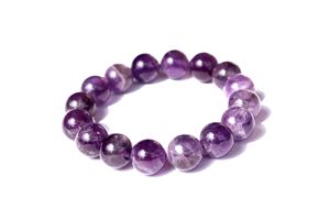 สร้อยข้อมือลูกปัดอเมทิสต์12มม. สำหรับทุกเพศดีไซน์ปรับแต่งได้สไตล์โบฮีเมียนได้แรงบันดาลใจจากเม็ดเพชรมุกสำหรับงานปาร์ตี้ - Product Image 3
