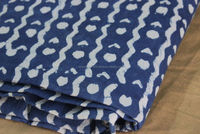 Still fly-tissu imprimé en coton dfp, étoffe de 5 mètres, Shibori, teinture naturelle, bleu