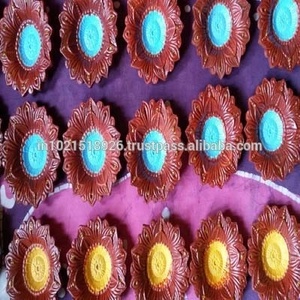 Earthen Pot Diya สำหรับตกแต่งงานแต่งงานกิจกรรมกลางแจ้งและในร่ม - Product Image 1