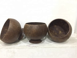 2019 Summer Release Scandinavian Design Eco-Friendly Vintage Coconut <b>Cups</b> & <b>Saucers</b> for Ice Cream Tea 500ml-700ml Capacity - Product Image 3