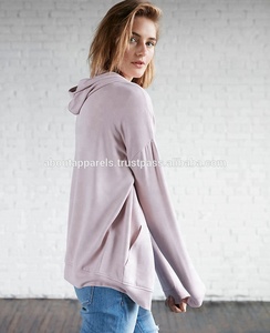 เสื้อฮู้ดแบบมีซิปของผู้หญิงผ้ากำมะหยี่มีซิปสำหรับใส่ในฤดูหนาว - Product Image 2