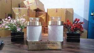 Black & Silver Tealight Cremation <b>Urn</b> By Brassworld India Funeral Supplies - Product Image 3