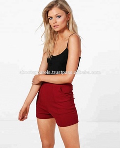 New Booty Sports Wear Mujeres Venta al por mayor Pantalones cortos de sudor en blanco, Mujeres High Wasted Pocket Nylon Poliéster Algodón Pantalones cortos transpirables - Product Image 4