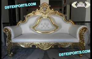 Sofá de cuero estilo italiano de Queen, conjunto de sofás de boda italianos de último diseño - Product Image 4