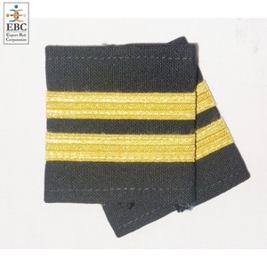 Factory Pilot Rankings Gold/Silver Airline Charreteras Uniforme de alta calidad Hombreras Bordadas Sin níquel Fieltro 3D - Product Image 6