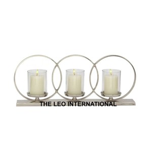 Bougeoir en métal pour bougies parfumées - Product Image 1