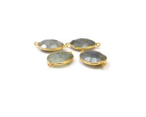 Handmade 18K Gold Plated Sterling Silver Brass Bezel <b>Vintage</b> Wire Wrapped Oval Shape Smokey Quartz Natural Multi Gemstone - Product Image 6