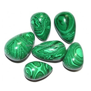 หินอัญมณีธรรมชาติเมลาไคต์ไข่นวดโยนีคริสตัลสำหรับการรักษาแบบเรกิ - Product Image 1