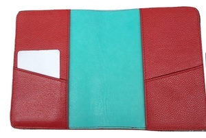 Customizable Genuine <b>Leather</b> Card <b>Holder</b> Fashionable Candy Pattern Securely Holds Passport <b>Documents</b> Features Customizable Logo - Product Image 2