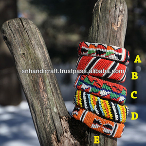 crochet bangle crochet <b>bead</b> <b>bracelet</b> - Product Image 1