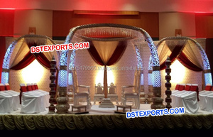 Decoración de Mandap para Bodas Indias, Pilares con Forma de Trompa de Elefante, Conjunto de Mandap para Bodas, Increíble Conjunto de Mandap con Pilares de Trompa de Elefante para Bodas UKUK - Product Image 2