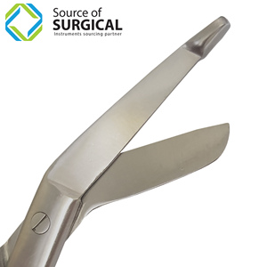 Ciseaux chirurgicaux manuels Source pour bandages, en acier inoxydable, pour usage hospitalier, ciseaux chirurgicaux pour infirmières, certification CE Classe I - Product Image 2