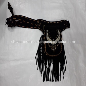 Heavy Patchwork Leather <b>Money</b> <b>Belt</b> Bags Designer Waist Bags Wholesale Genuine Leather Waist Bag From India Designer Waist Bags - Product Image 1