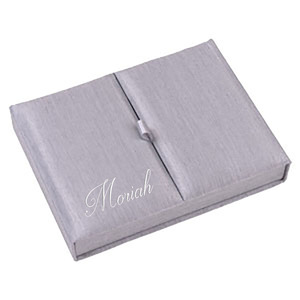 Elegante caja de invitación de seda tailandesa y seda sintética de forma cuadrada para decoraciones de boda - Product Image 4