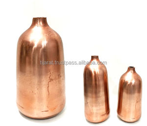 แจกันดอกไม้ประดับบ้านชุบทองแดงใหม่โลโก้ที่กำหนดเองตกแต่งสวนงานแต่งงานและงานเลี้ยง - Product Image 2