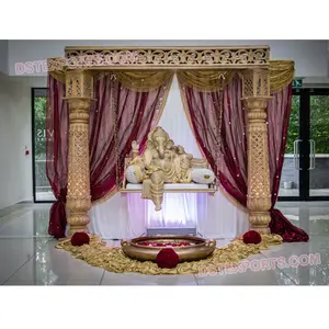 Royal entrance decoração com ganesha fibra de entrada, sentado na rodada, fibra de casamento
