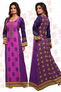 Poliéster de D E CORP CRAPE abaya impreso tela KAFTAN caftán - Product Image 2
